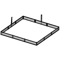 VEX EDR/V5  Поле металлическое с полом Competition Field Perimeter Kit and Tile Kit